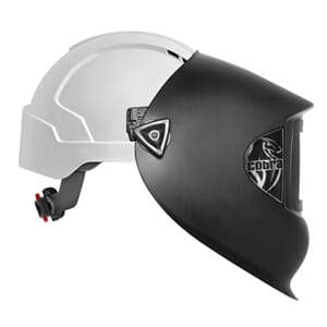 Cobra Welding Visor c/w EvoLite,mid peak,vented,White