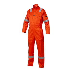 Coverall orange 350g.100% Cotton AF AS ARC open constr.w/zip