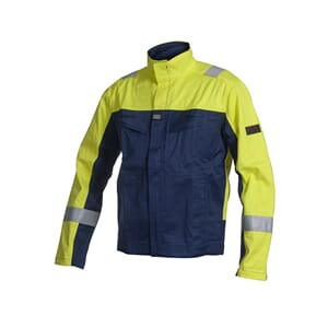 CVC 300g. Jacket,Navy/Hivis Yellow Multinorm, AF,AS,ARC