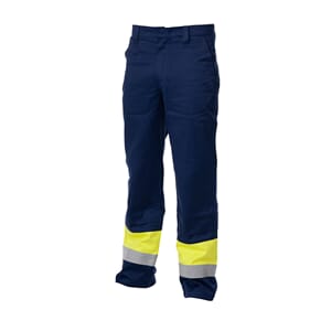 CVC 300g. Pants, Navy/Hivis Yellow Multinorm, ,AF,AS,ARC