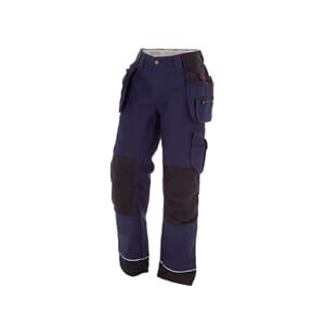 Håndverksbukse NWC Proff, marine/sort, flipplommer, canvas