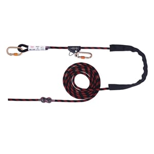 5m. Adj. Work Positioning lanyard-fixed rope grab,2 karab.