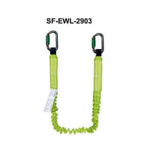 Expandable Webbing Lanyard 2 mtr w/tripple locking carabiner