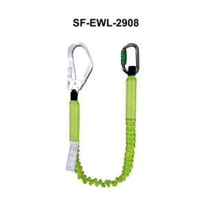 Expandable Webbing Lanyard 2 mtr w/tripple lock. alu carab.