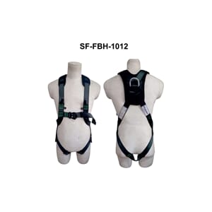 Full body harness w/padding, Black power coated metal