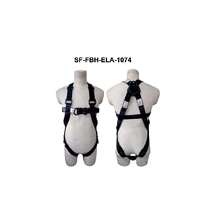 Full body harness w/padding, Black power coated metal