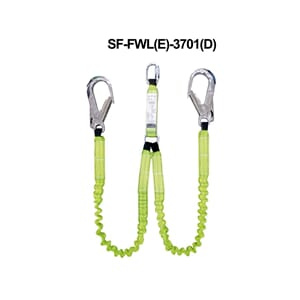 Forked expendable Webbing Lanyard-2mtr.Alu Scaffold hook