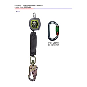 Alpha Retract. WebFall Arrester Block 2 m.w/Alu triple lock