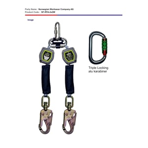 Alpha Twin Retract.Fall Arrester Block 2 m. SW,