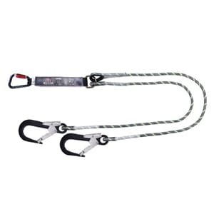 2m. Twin Sharp Edge Fall Arrest Lanyard