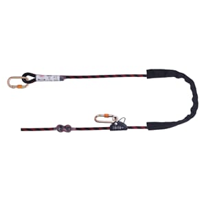 2m. Adj. Work Positioning lanyard-fixed rope grab,2 karab.