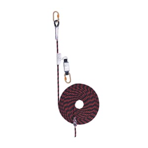 10m. Rope & Grab,fix SS rope grab-energy absorber+2karabiner