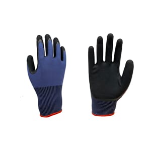 Dobbel dyppet nitril hanske sandy finish