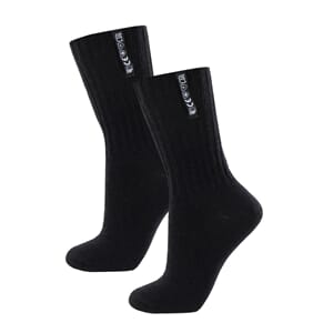 Janus Pro tynn ullsokk, flammehemmende, sort