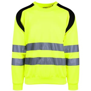 Århus - Unisex sweatshirt i fluoriserende farger + refleks