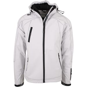 Harrisburg, lett figursydd stretchsoftshelljakke, hvit