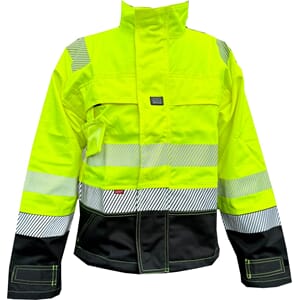 Jakke, Sotra, HiVis gul/sort, Zebra refleks