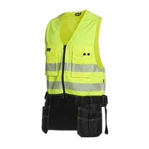 Snekkervest- Steigen, high vis, GUL - Zebra loxy reflex