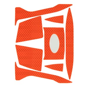 EvoLite, CR2 Refleks - dekal sett, HIVIS ORANGE, Prismatix
