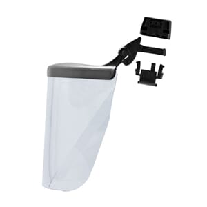 Evo Surefit, holder + 20 cm. Visir til Evo hjelm