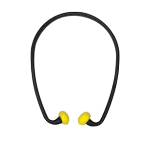 PU Foam SoundStopper Plugs w/black band - pr.stk.