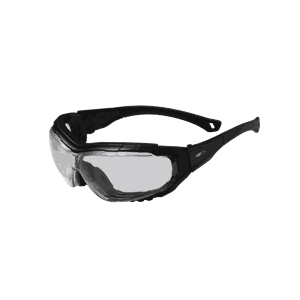 Explorer 2 Clear Hybrid Safety Specs/Goggles-black