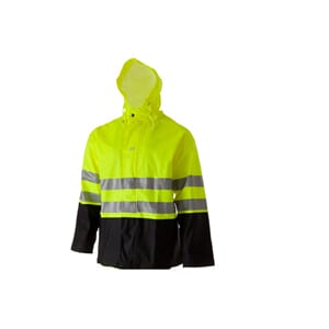 Regnjakke m/hette Spikaren, HiVis,gul