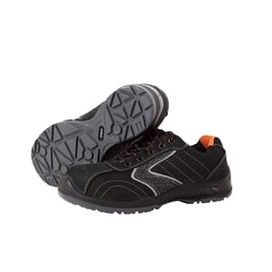 Vernesko - Odin, oljet/imprignert nubuck, sort/orange